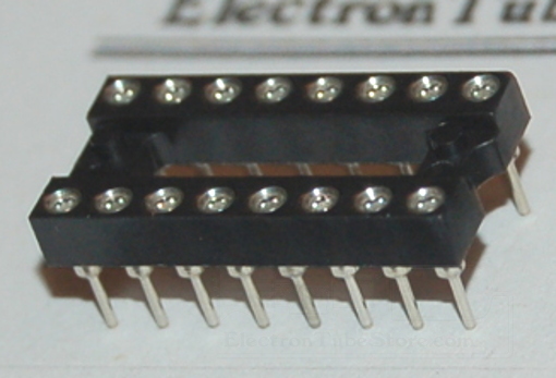 IC Socket, DIP-16 x Through-Hole - Click Image to Close