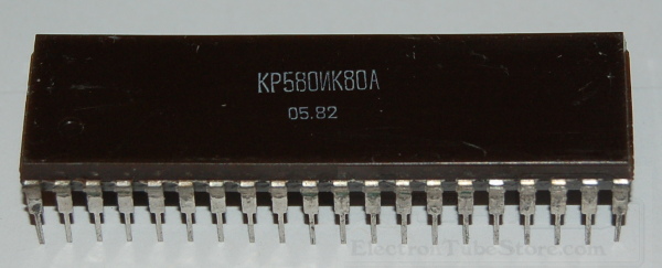 KR580IK80A (Ru: КР580ВМ80А) Microprocesseur de 2MHz (Clone soviétique du 8080A), DIP-40 - Cliquez sur l'image pour fermer