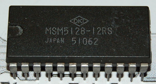 MSM5128-12RS CMOS Static RAM, 16Kb (2K x 8) - Click Image to Close