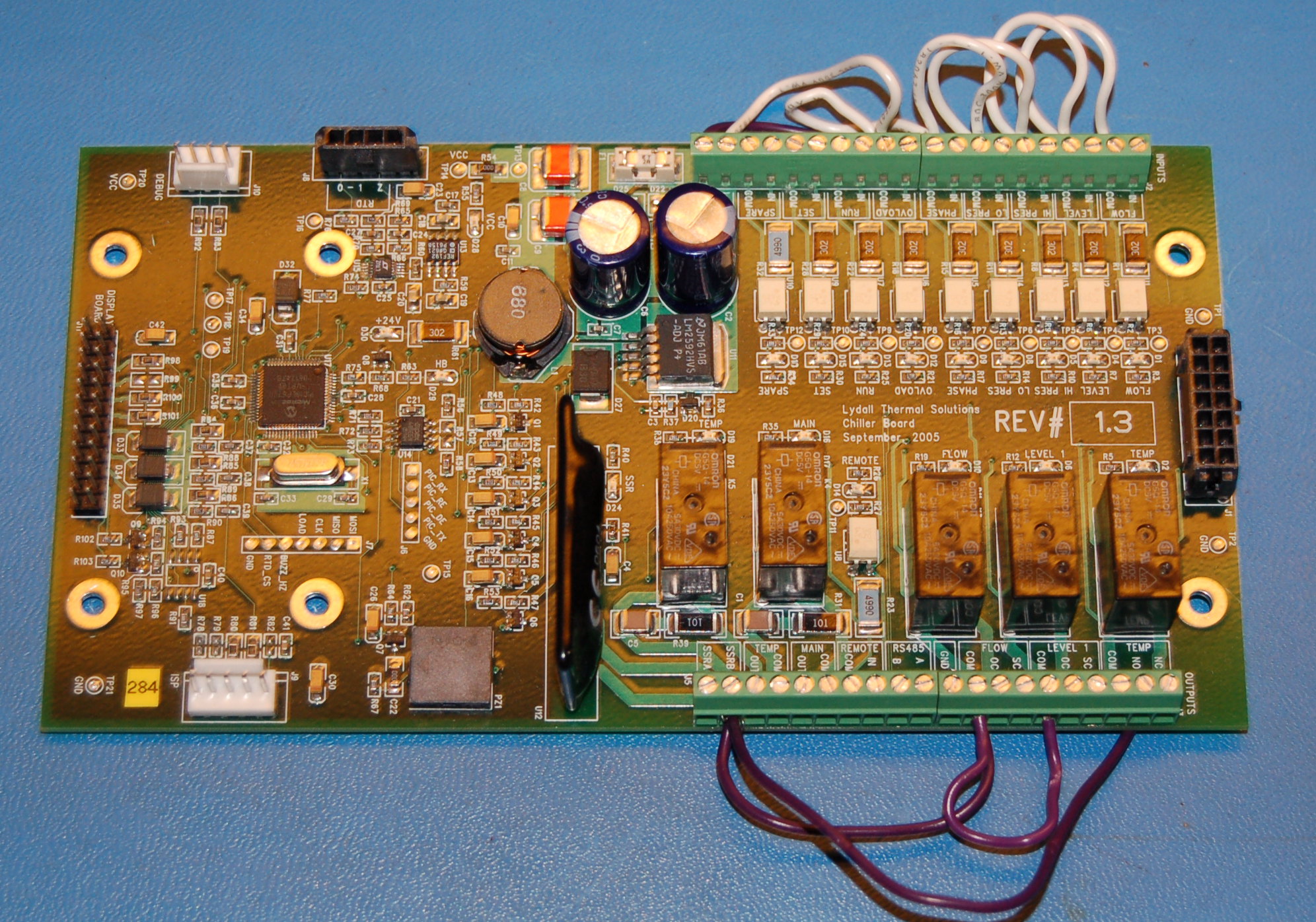 Lydall Controller Chiller Main Logic Board Rev. 1.3 - Click Image to Close