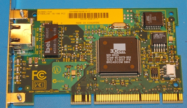3Com 3c905C-TXM PCI Network Adapter - Click Image to Close