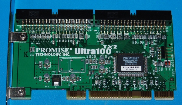 Promise Ultra100TX2 PCI IDE Card - Cliquez sur l'image pour fermer