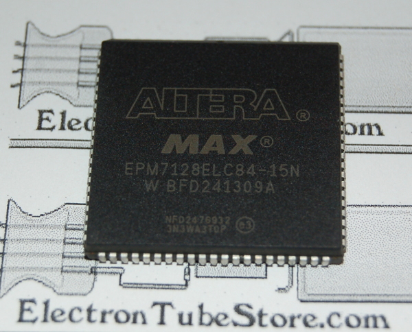 Altera EPM7128E PLD, 2500 Gates, 128 Macrocells, PLCC-84 - Click Image to Close