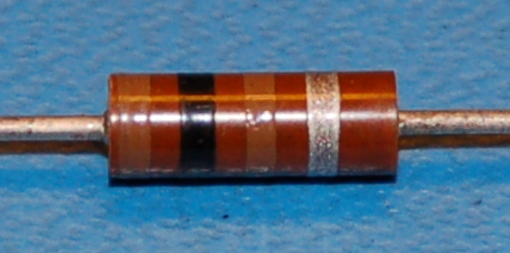 Carbon Composition Resistor, 1/2W, 10%, 100Ω - Cliquez sur l'image pour fermer
