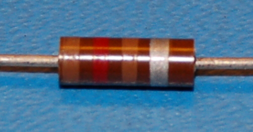 Carbon Composition Resistor, 1/2W, 10%, 120Ω - Cliquez sur l'image pour fermer
