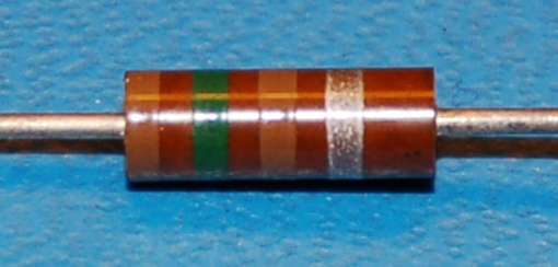 Carbon Composition Resistor, 1/2W, 10%, 150Ω - Click Image to Close