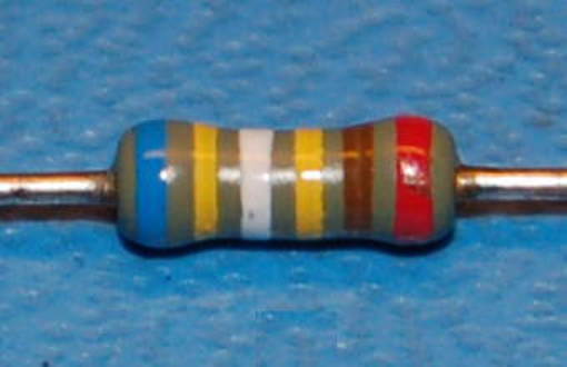 Carbon Film Resistor, 1/4W, 1%, 6.4MΩ - Click Image to Close