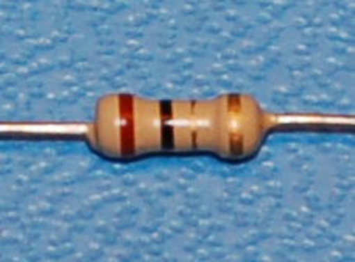 Carbon Film Resistor, 1/4W, 5%, 1Ω - Click Image to Close