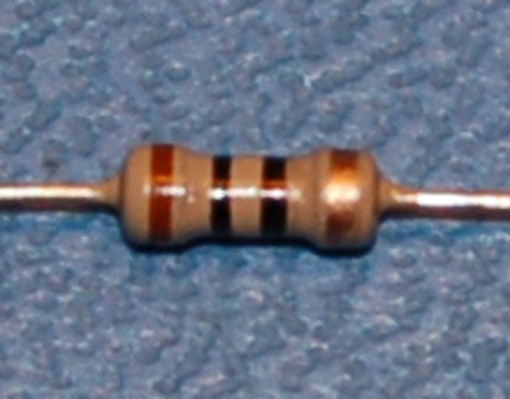 Carbon Film Resistor, 1/4W, 5%, 10Ω - Click Image to Close