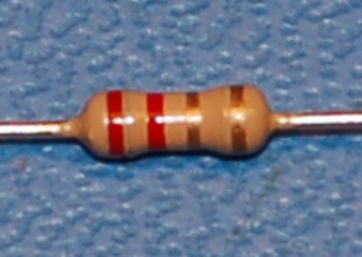 Carbon Film Resistor, 1/4W, 5%, 2.2Ω - Click Image to Close