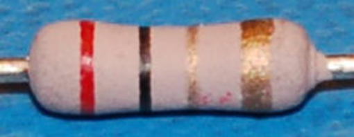 Carbon Film Resistor, 1/2W, 5%, 2Ω - Cliquez sur l'image pour fermer
