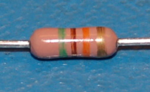 Carbon Film Resistor, 1/2W, 5%, 51kΩ - Click Image to Close