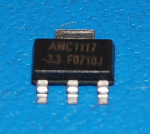 AMC1117-3.3 Low-Dropout Positive Voltage Regulator, 3.3V, 1A, SOT-223 - Click Image to Close