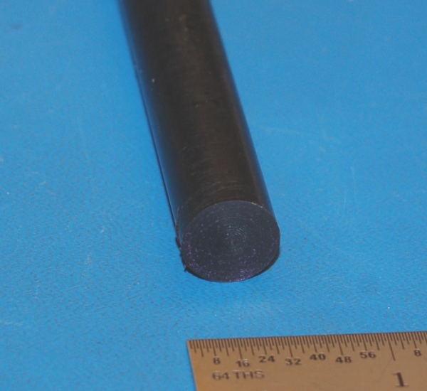 ABS Rod, .500" (13mm) Dia. x 6" - Click Image to Close