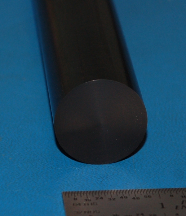 ABS Rod, 1.000" (25mm) Dia. x 12" - Click Image to Close