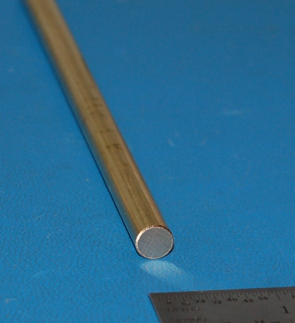 Brass 360 Rod, .3125" (7.94mm) Dia. x 12" - Click Image to Close