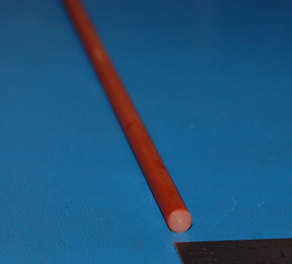 Garolite XX Rod, .250" (6.4mm) x 6" - Click Image to Close