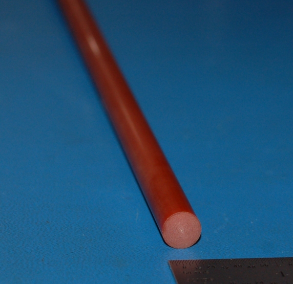 Garolite XX Rod, .375" (9.5mm) x 12" - Click Image to Close