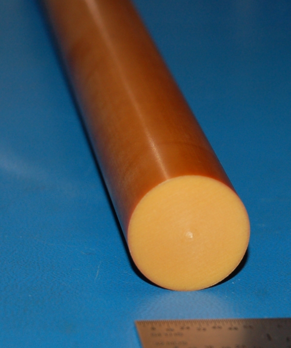 Garolite XX Rod, 1.000" (25.4mm) x 6" - Click Image to Close