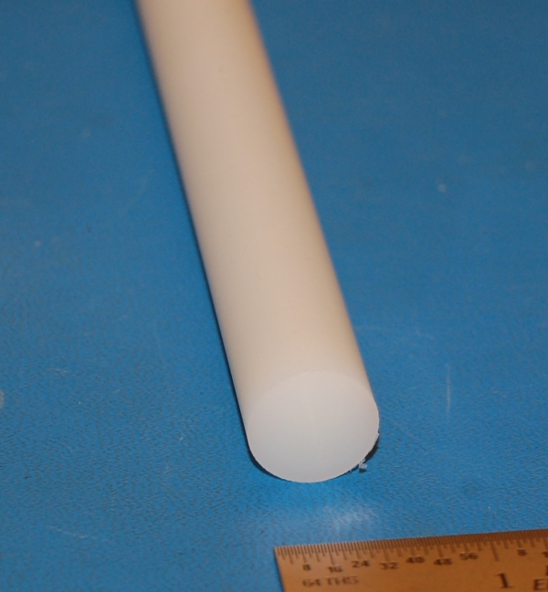 Nylon 6/6 Rod, .625" (16mm) Dia. x 12" - Click Image to Close