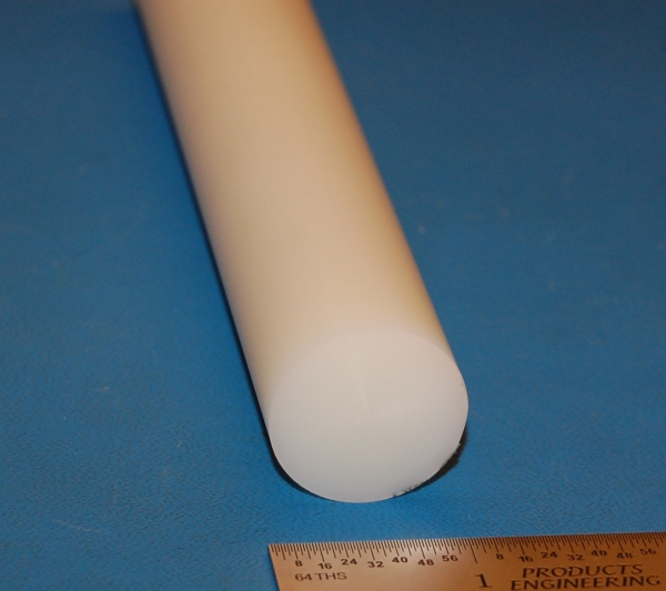 Nylon 6/6 Rod, 1.000" (25mm) Dia. x 12" - Click Image to Close