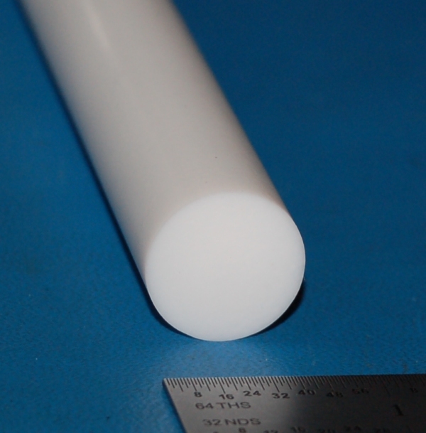 Mechanical-Grade PTFE Rod, .750" (19mm) Dia. x 12" - Click Image to Close
