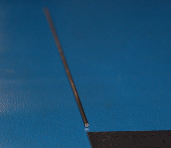 Titanium Grade 2 Rod, .063" (1.59mm) Dia. x 6" (5 Pk) - Cliquez sur l'image pour fermer