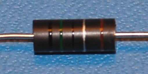 Wirewound Resistor, Non-Inductive, 2W, 1%, .5Ω - Click Image to Close