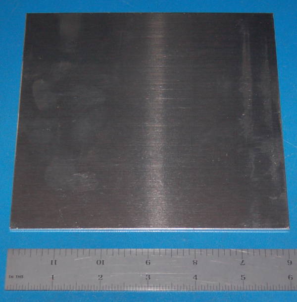 Aluminium 3003 Sheet, .063" (1.6mm), 6x6" - Cliquez sur l'image pour fermer