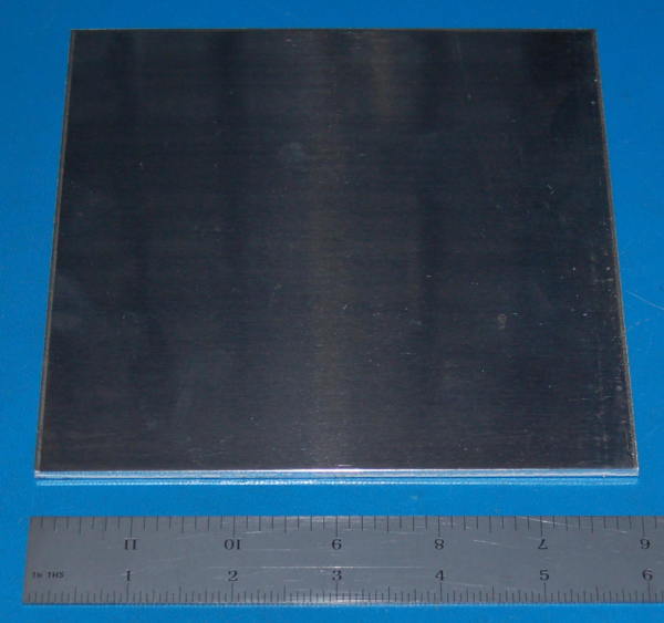 Aluminium 3003 Sheet / Plate, .125" (3.2mm), 6x6" - Click Image to Close