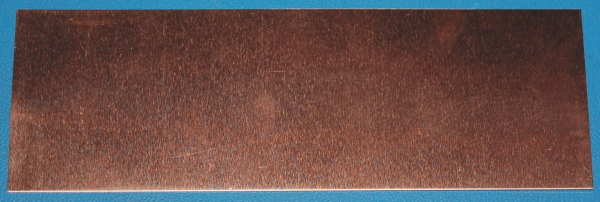 Copper Sheet #14, .062" (1.6mm), 6x2", Polished - Click Image to Close