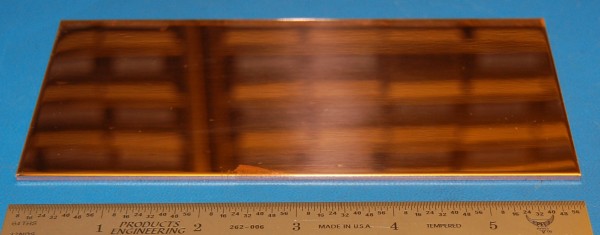 Copper Sheet / Plate #12, .080" (2mm), 6x3", Polished - Cliquez sur l'image pour fermer