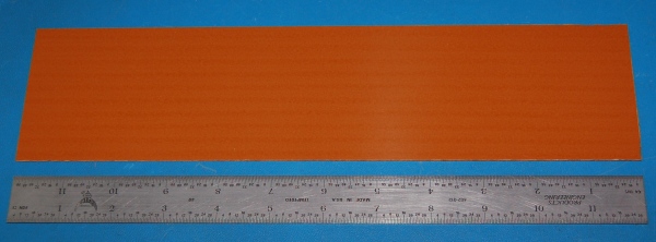Garolite Sheet XX, .032" (0.8mm), 12x3" (Tan) - Click Image to Close