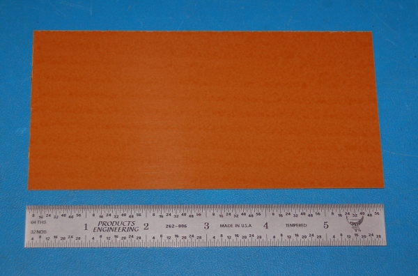 Garolite Sheet XX, .032" (0.8mm), 6x3" (Tan) - Click Image to Close