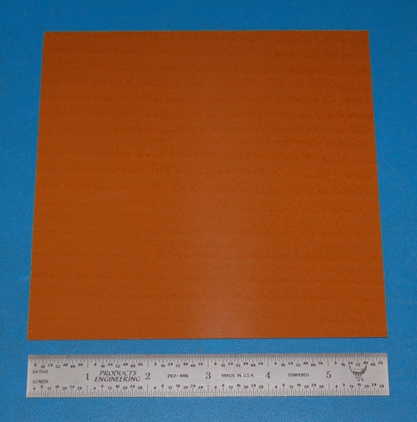 Garolite Sheet XX, .032" (0.8mm), 6x6" (Tan) - Click Image to Close
