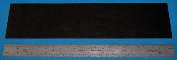 Garolite Sheet XX, .125" (3.2mm), 12x3" (Black) - Click Image to Close