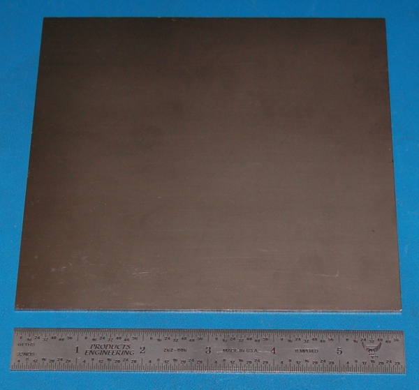 Molybdenum Sheet, .062" (1.6mm), 6x6" - Click Image to Close