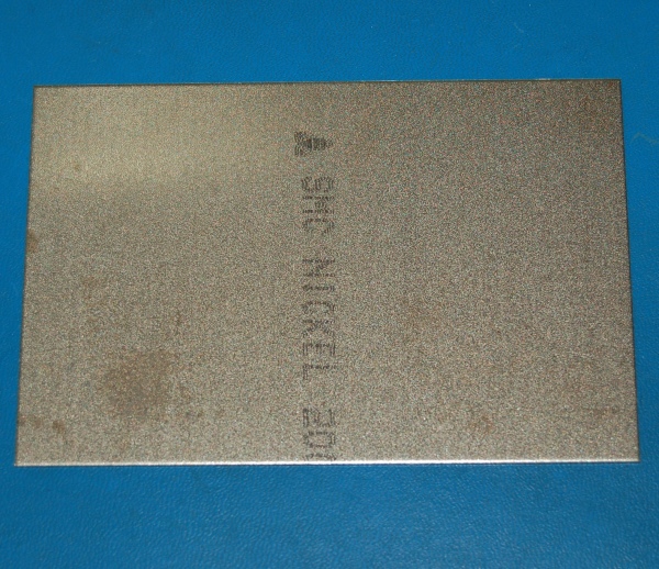 Nickel Sheet, .062" (1.6mm), 6x4" - Click Image to Close