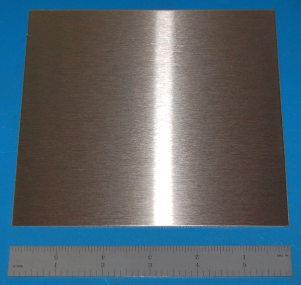 Stainless Steel 304 Sheet, .060" (1.5mm), 6x6" - Cliquez sur l'image pour fermer