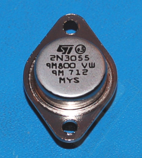 2n3055 NPN Transistor, 40V, 200mA, TO-3 - Click Image to Close