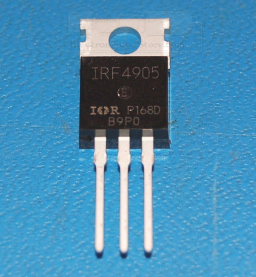 IRF4905 P-Channel Power MOSFET, 55V, 74A - Click Image to Close