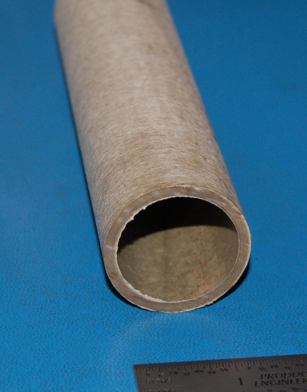 Vulcanized Hard Fiber Tube, 1.5" (38mm) OD x .125" (3mm) Wall x 6" - Click Image to Close