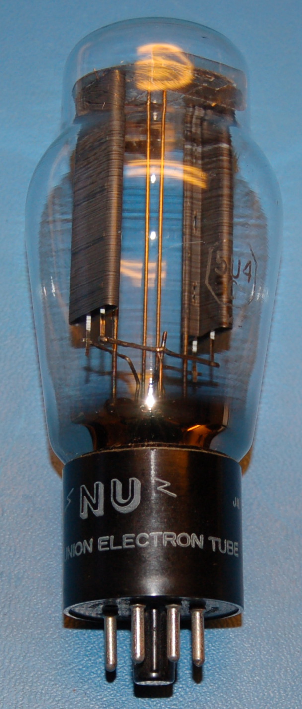National Union 5U4G Full-Wave Rectifier Twin Diode Tube - Click Image to Close