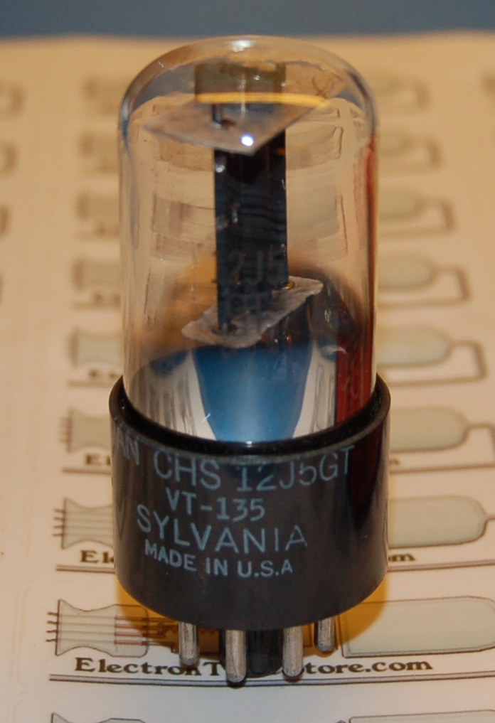 12J5GT triode tube (U.S. Military Issue) - Click Image to Close