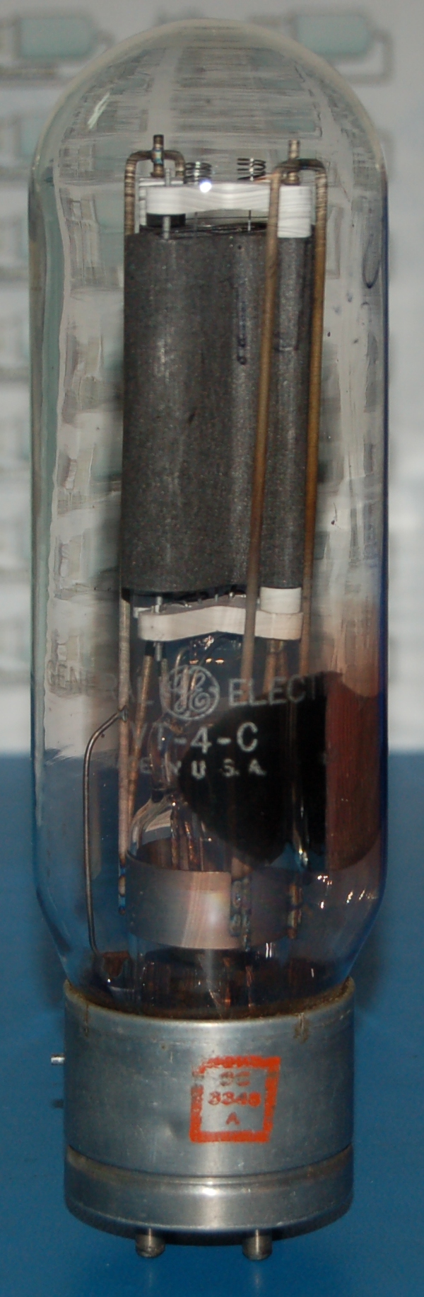 Vintage Western Electric VT-4C Transmitting Power Triode Tube - Click Image to Close