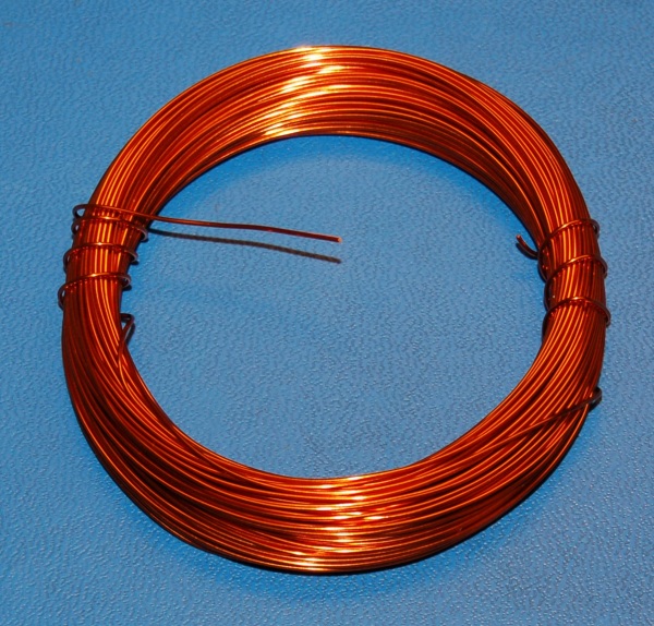 Enamel Coated Magnet Wire #22 (.028" / .71mm) x 100' - Click Image to Close