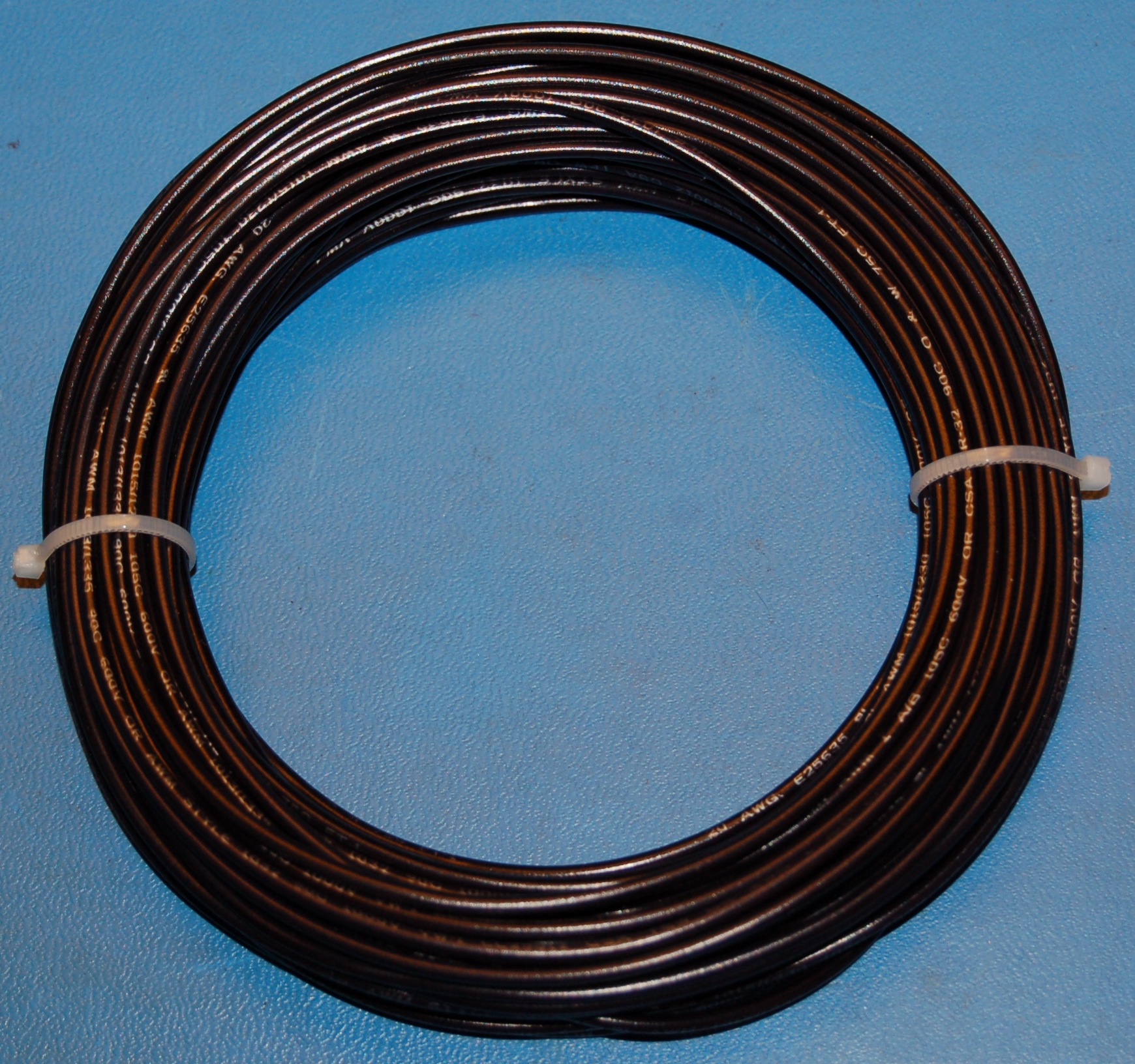 Solid Tinned Copper Wire, 600V, #20 AWG x 50' (Black) - Click Image to Close