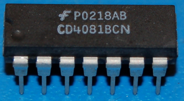 4081B Quad 2-Input AND Gate, DIP-14 - Click Image to Close
