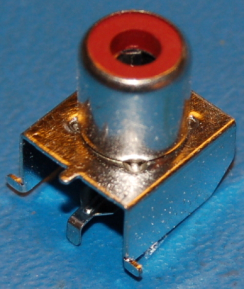 RCA Connector x PCB Surface (Right-Angle) - Click Image to Close