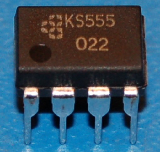 KS555 CMOS Single Timer, DIP-8 - Cliquez sur l'image pour fermer